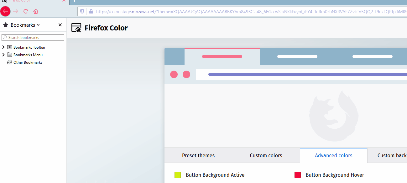 reversed properties back button