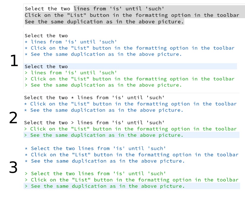 Prefix Button List button causing duplication of unselected prefix · Issue #1231 ...