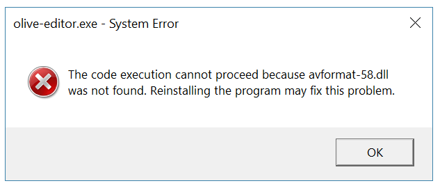 Compiling: System Error Cause of Missing Files · Issue #600 · olive ...