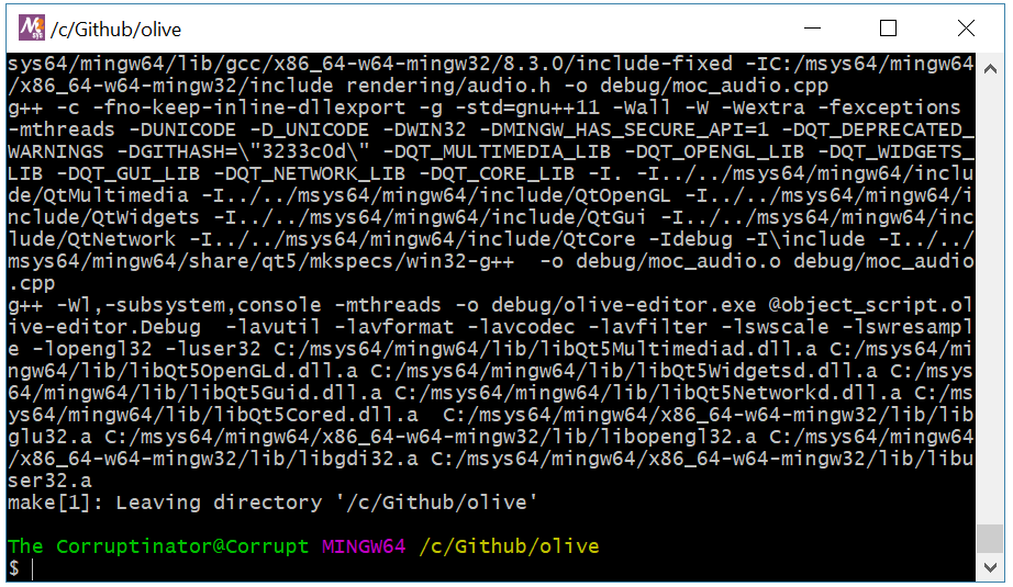 Compiling: System Error Cause of Missing Files · Issue #600 · olive ...