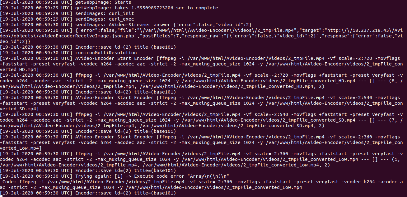 Having troubles with video upload & encoding · Issue #3409 · WWBN ...