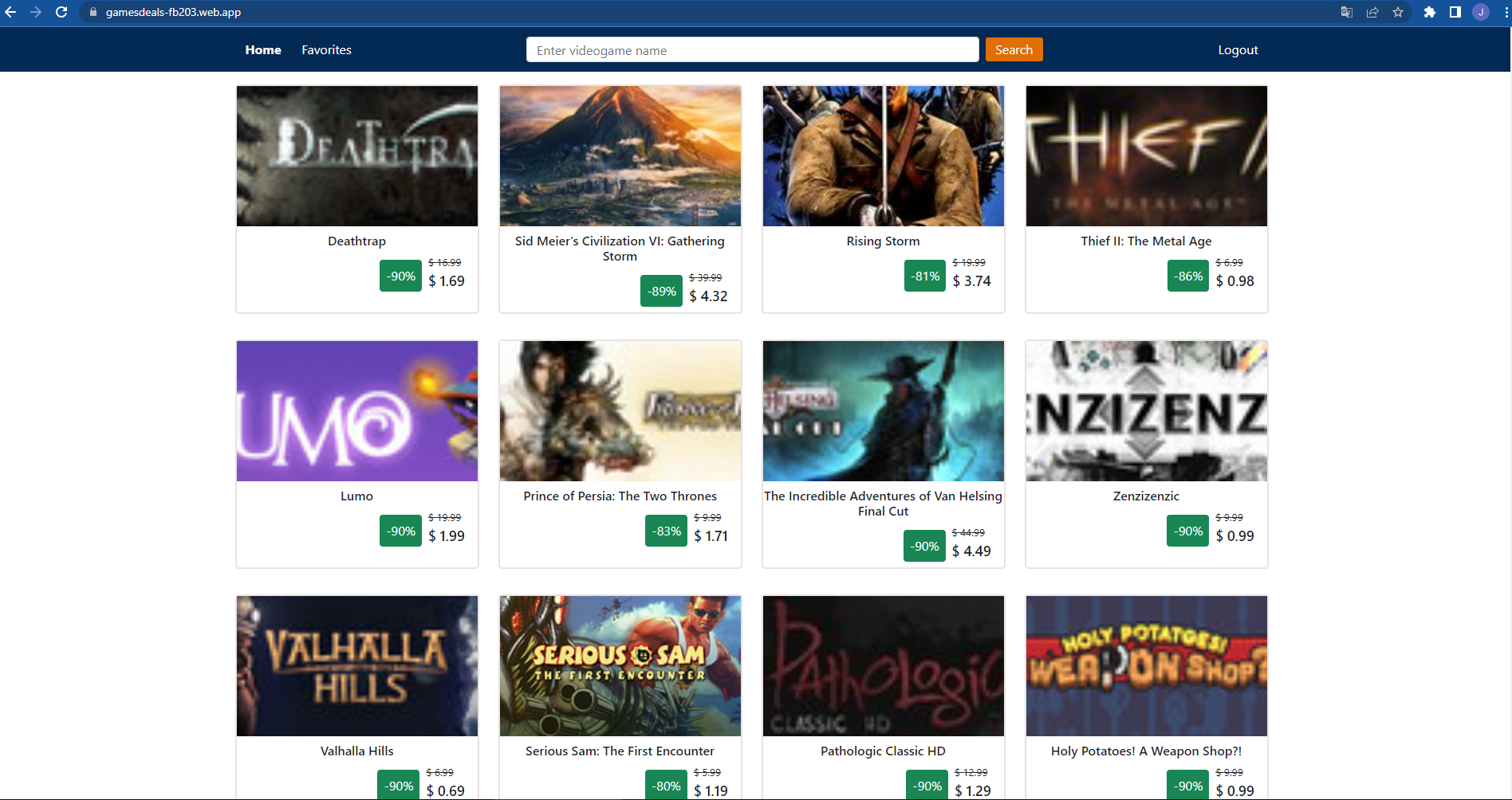 GitHub - adonayvasquezz/gaming-store: Videogames deals tracker with ...