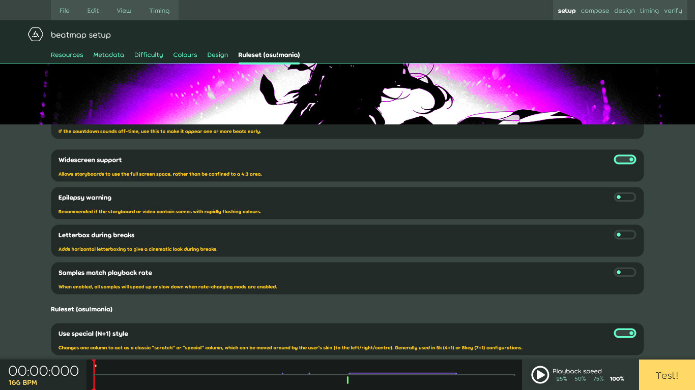 Is this mania editor description deliberate or hindsight? · ppy osu