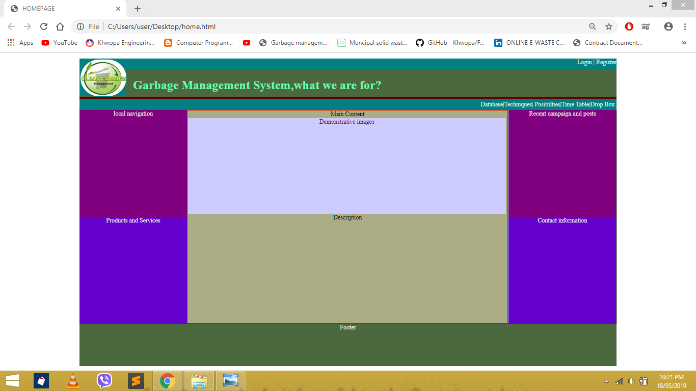 homepage