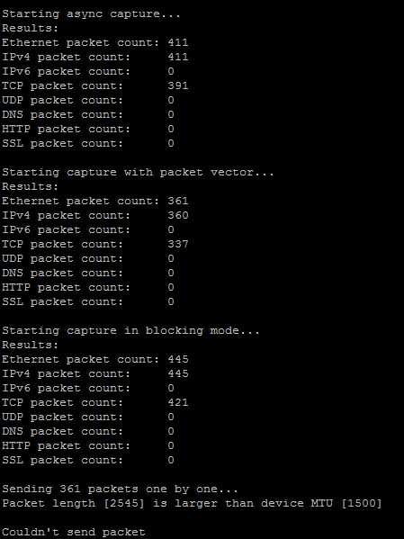 Centos 7 PCap++Test errors · Issue #232 · seladb/PcapPlusPlus · GitHub