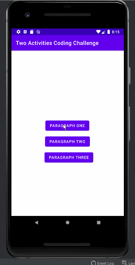 GitHub - hritikkaneki/TwoActivitiesCodingChallenge