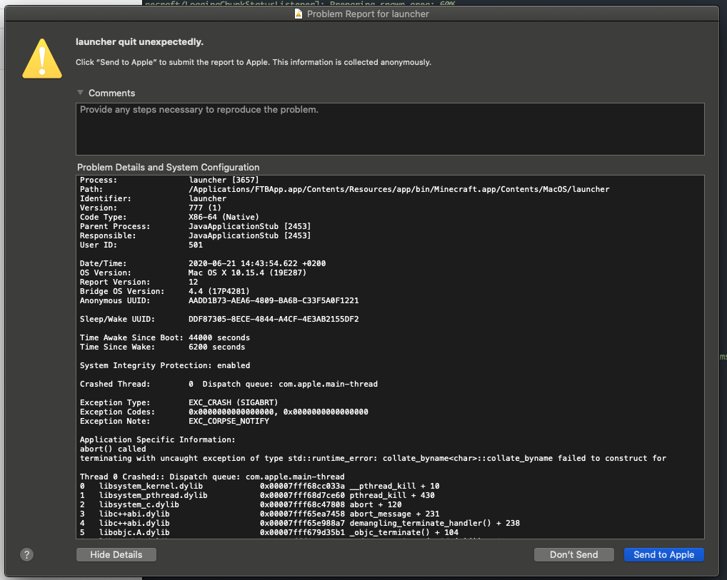 [Bug] Creation of environment fails on macOS 10.15.4 · Issue #170 ...