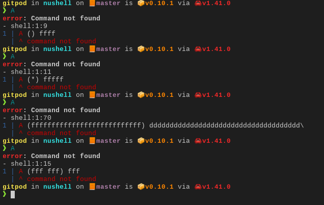 Text is hidden after leading (.*) · Issue #1471 · nushell/nushell · GitHub