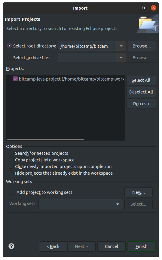 eclipse-import-success