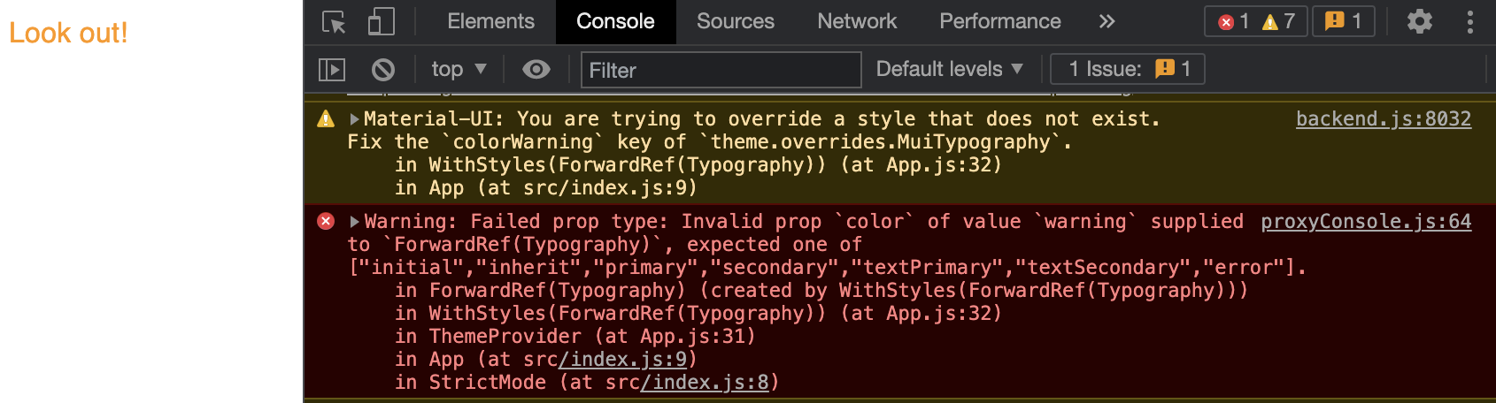 [styles] Outdated warning message · Issue #25559 · mui/material-ui · GitHub