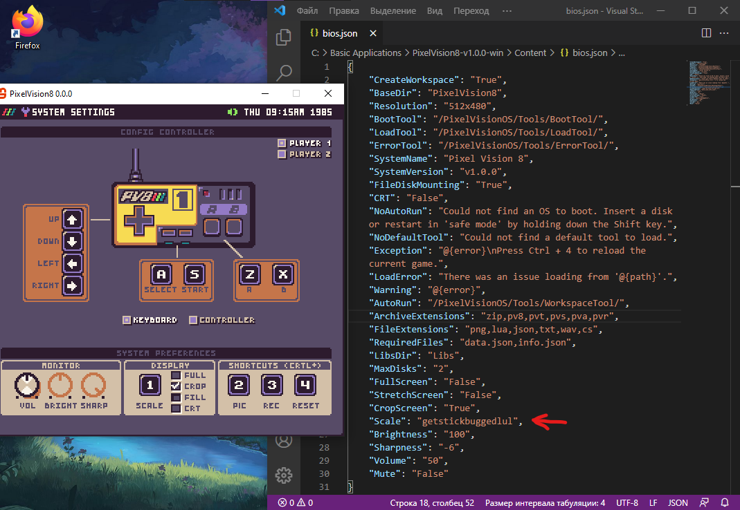 Scale doesn't work (v. 1.0.0) · Issue #464 · PixelVision8/PixelVision8 ...