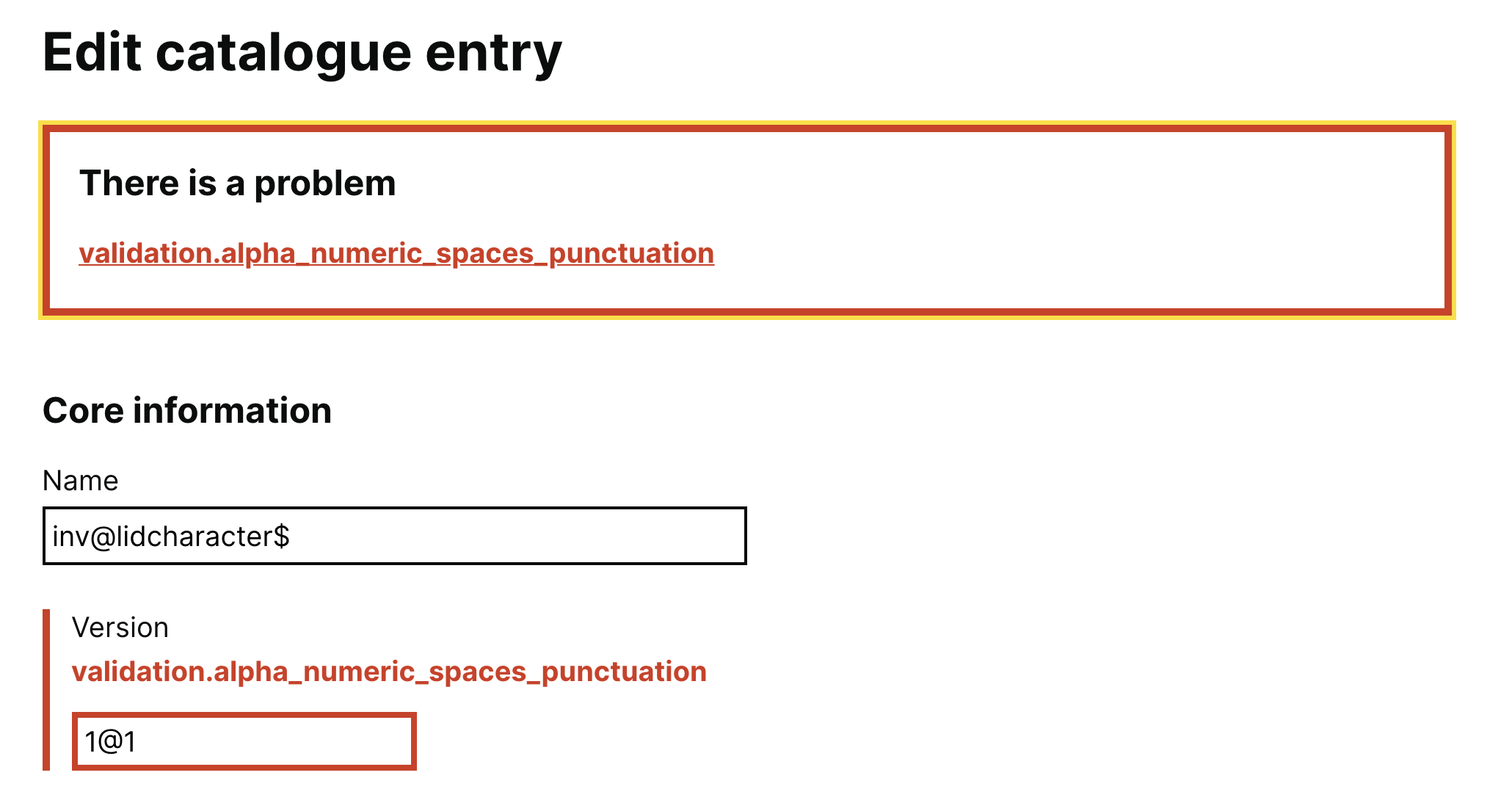 Version custom validation message is missing · Issue #40 · dof-dss ...