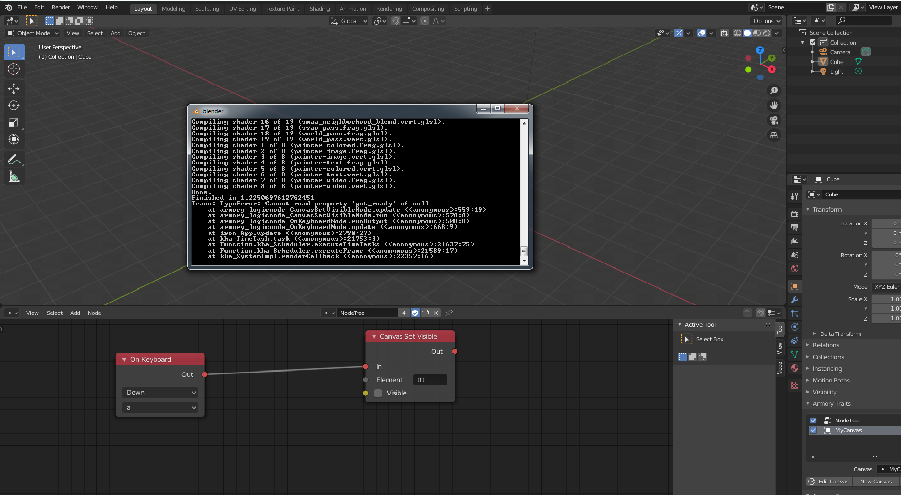 canvas nodes only work with scene canvas but not object canvas · Issue ...