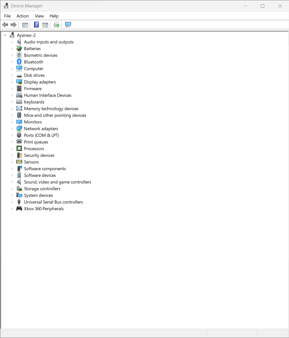 Device Manager After Chipset