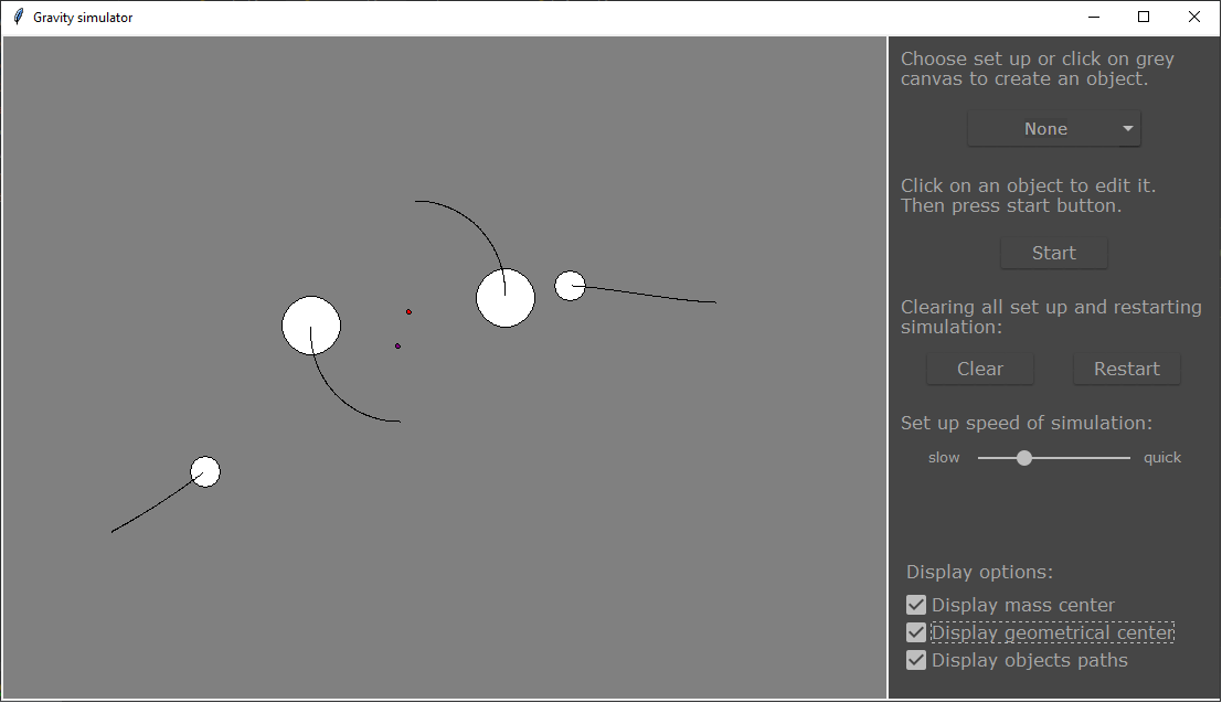 GitHub - MrSquidward/Gravity: Simulation of gravity between objects in ...