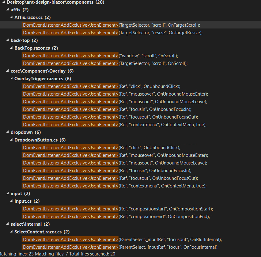  DomEventListener AddExclusive Doesn t Work Issue 2777 Ant design 