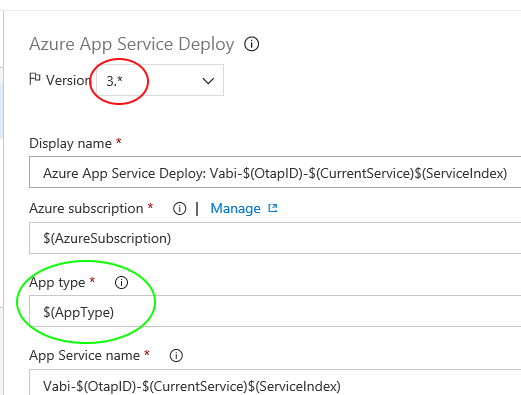 Azure App Service Deploy: 'App Service Type' not bindable within Task ...