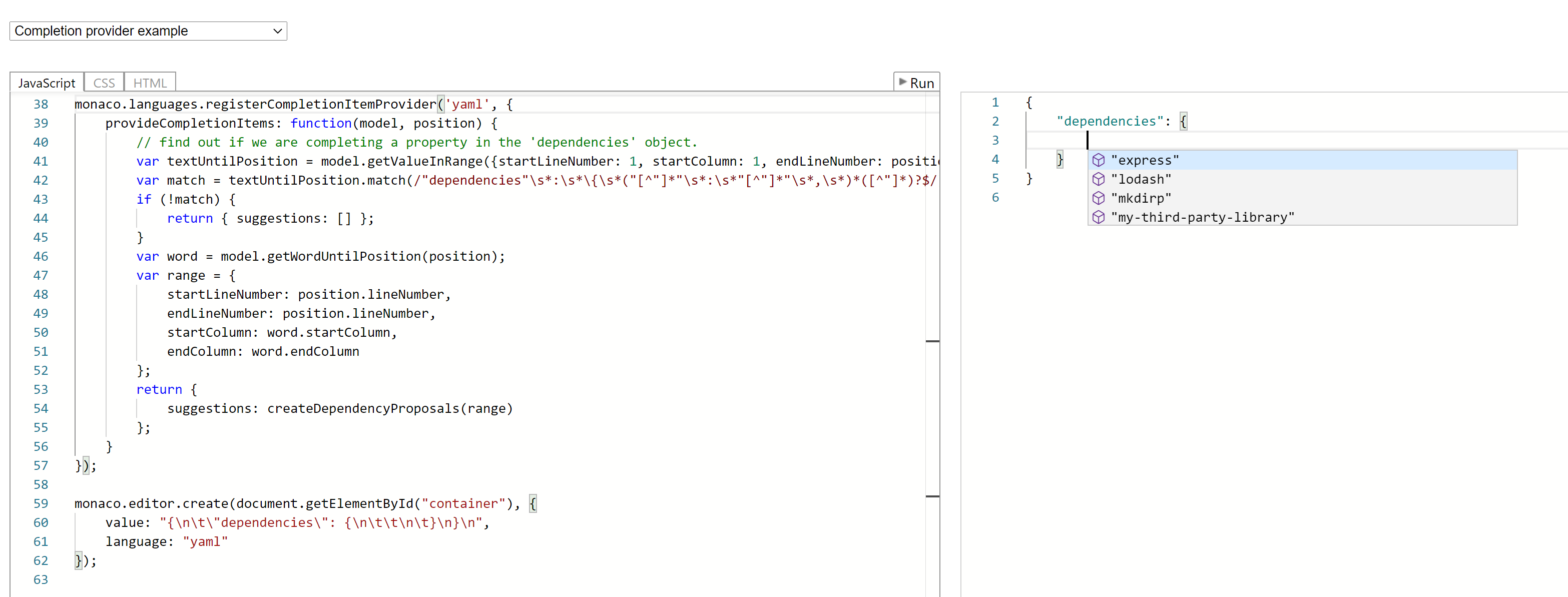 How to show quick suggestions in yaml strings · Issue #2273 · microsoft ...