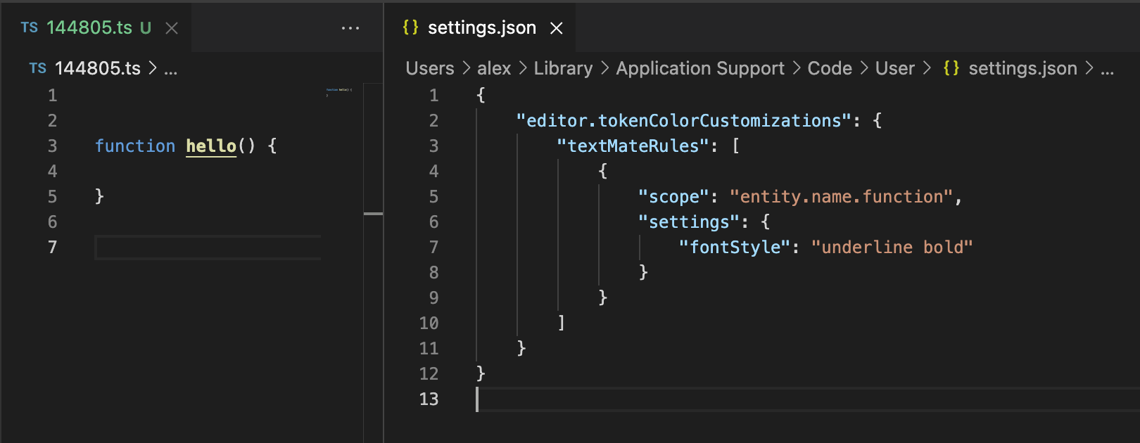 fontStyle: underline does not decorate text with underline style ...