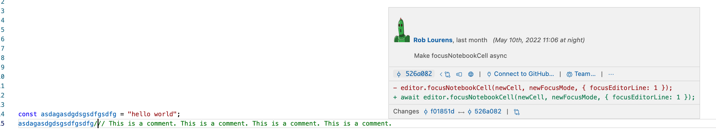 Gitlens hover shows up in the wrong place · Issue #151235 · microsoft ...