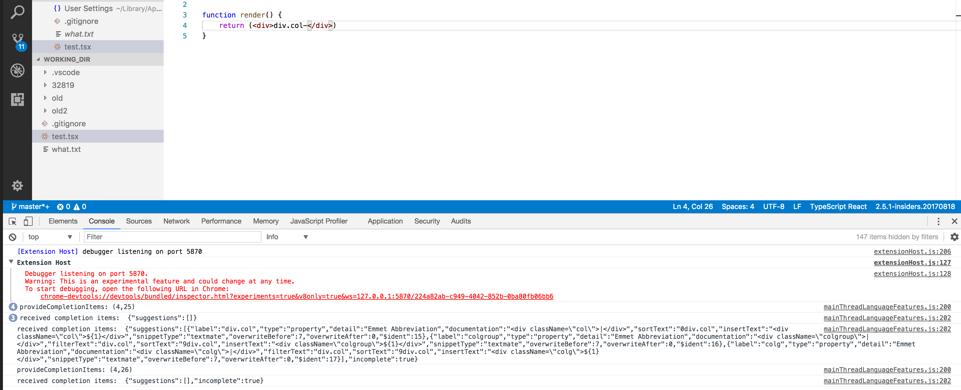 24x7 IntelliSense should use language at position, not of file · Issue ...