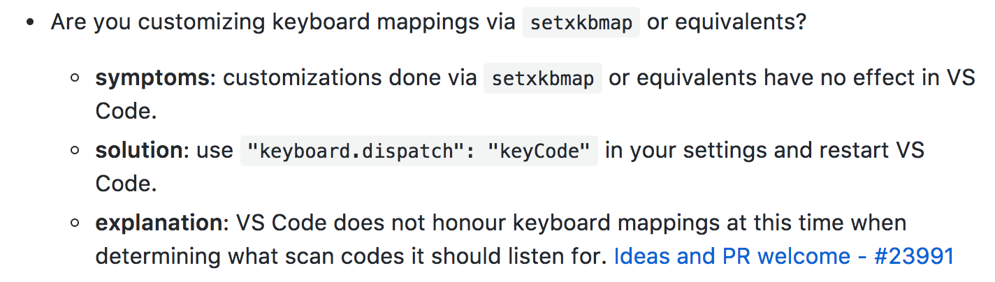 Cannot create multi-key bindings on linux with swapped CTRL and CAPS ...