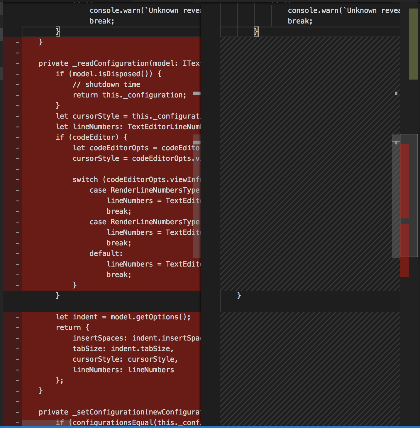 Less than ideal diff results · Issue #44422 · microsoft/vscode · GitHub