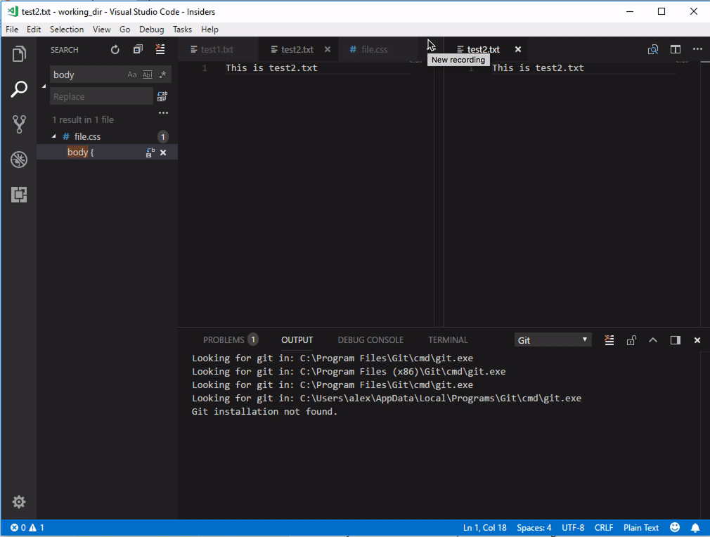 Dragging from search result gives native selection · Issue #44525 ...