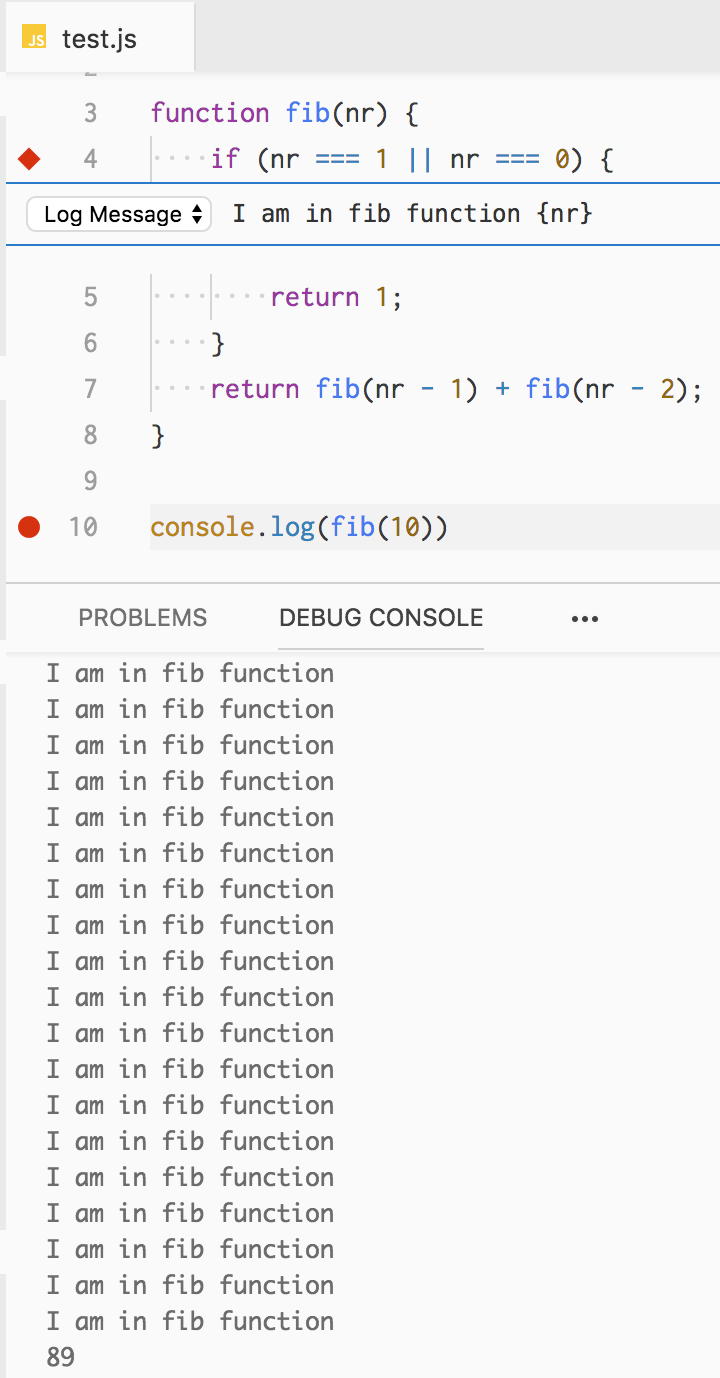 Log point should have dirty indicator · Issue #46825 · microsoft/vscode ...