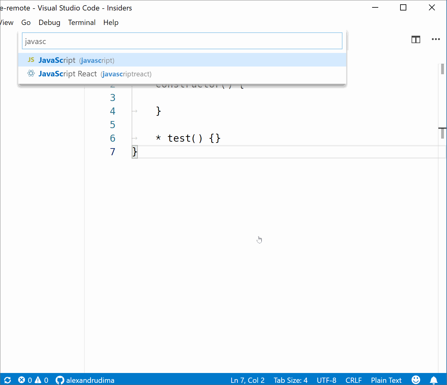 generator method of class autocomplete causes star(*) to be added to ...