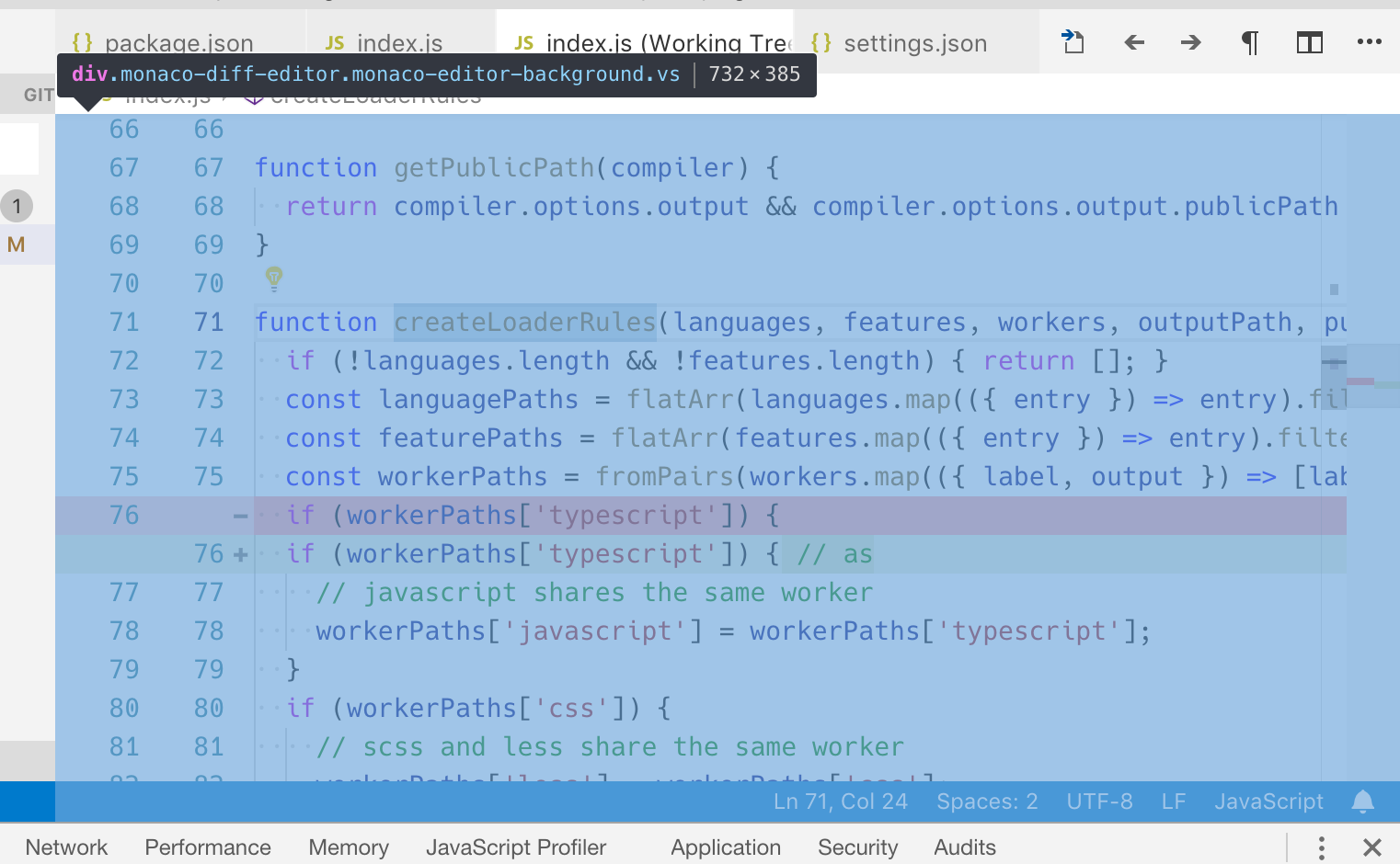 No horizontal scrollbars after toggling side by side diff view · Issue ...