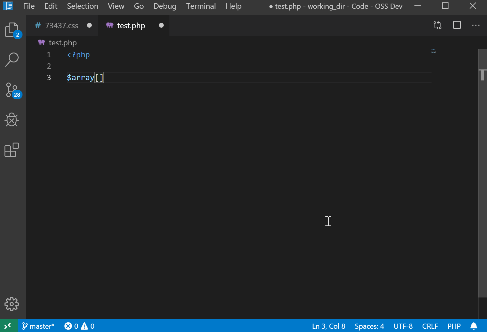 Ending double quotes, brackets, etc. should be replaced if typed
