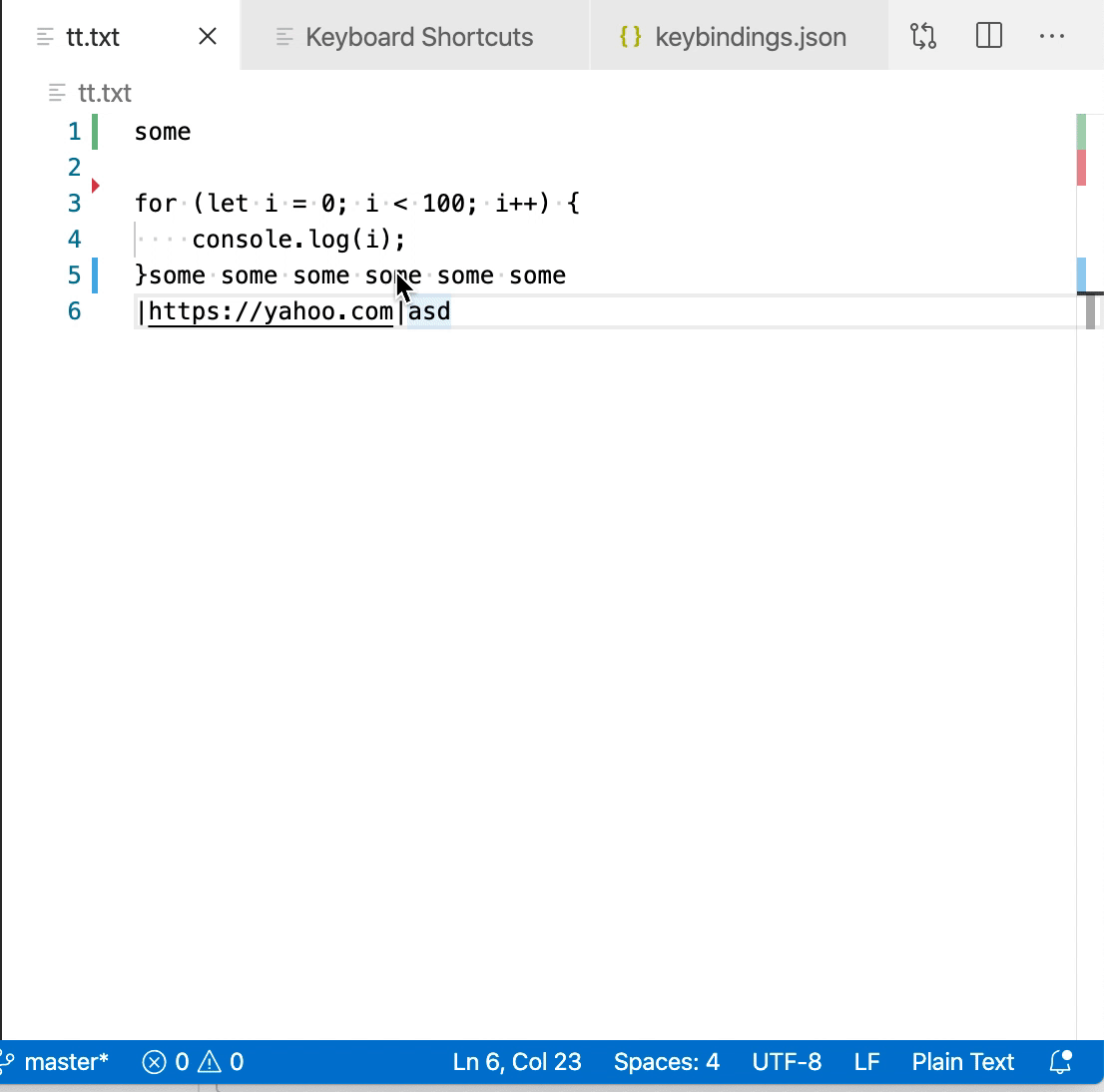 editor.action.moveCarretRightAction keybinding doesn't work in 1.44.0 ...