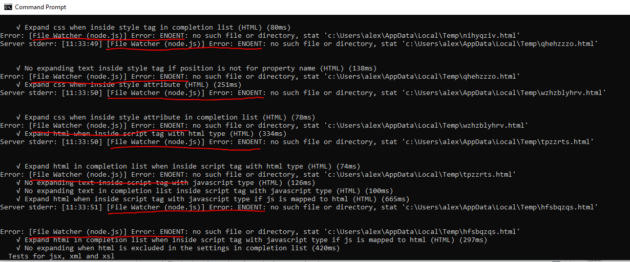 Web: file watcher prints errors from non-existing folders · Issue ...