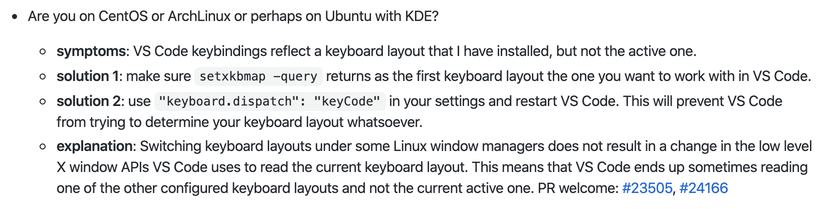Some of VS Code shortcuts broken after upgrading to 20.04 · Issue ...