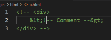 How to comment in html code that already has comments? · Issue #147549 ...
