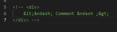 How to comment in html code that already has comments? · Issue #147549 ...