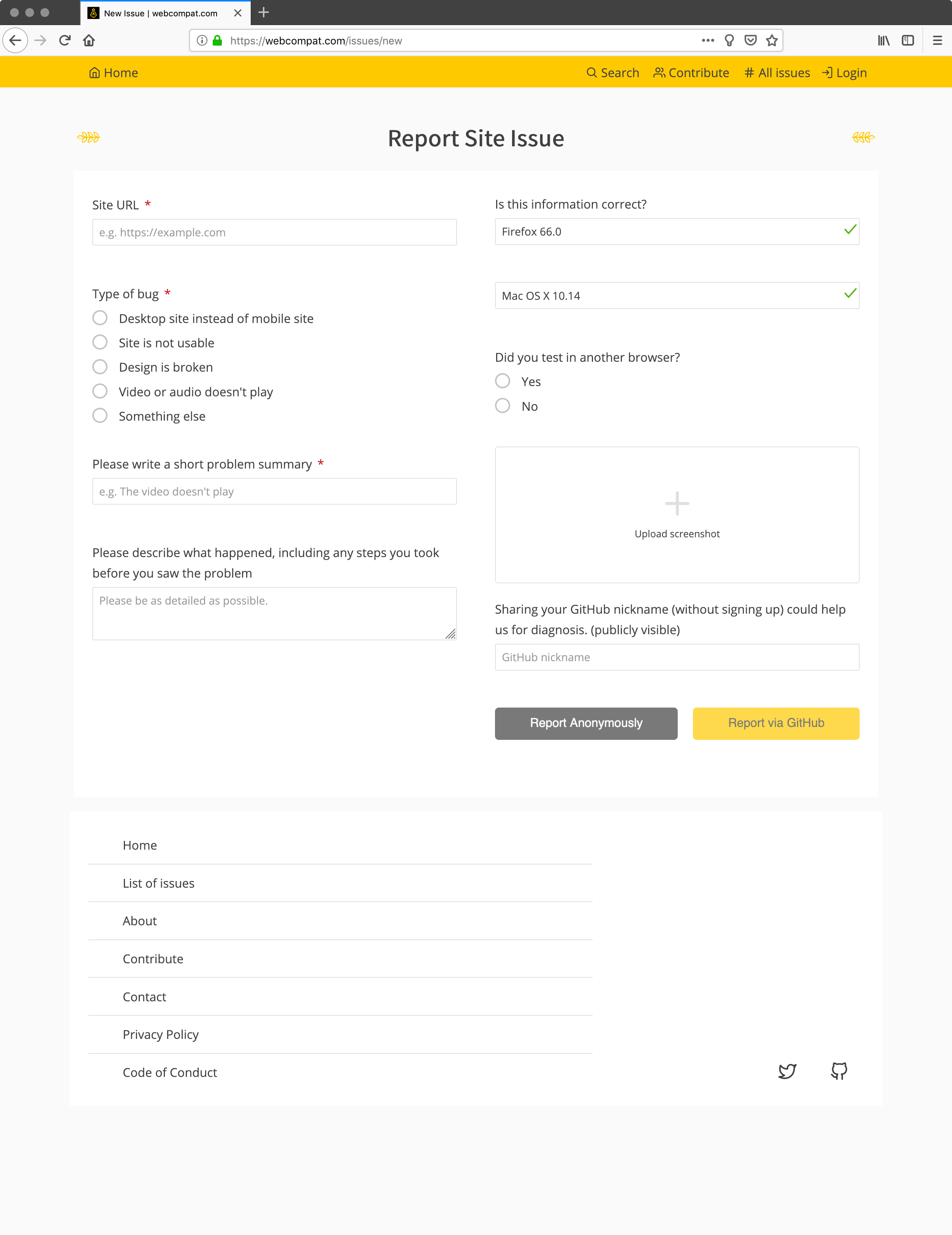 Provide a way to get in touch with anonymous reporters · Issue #1822 ...