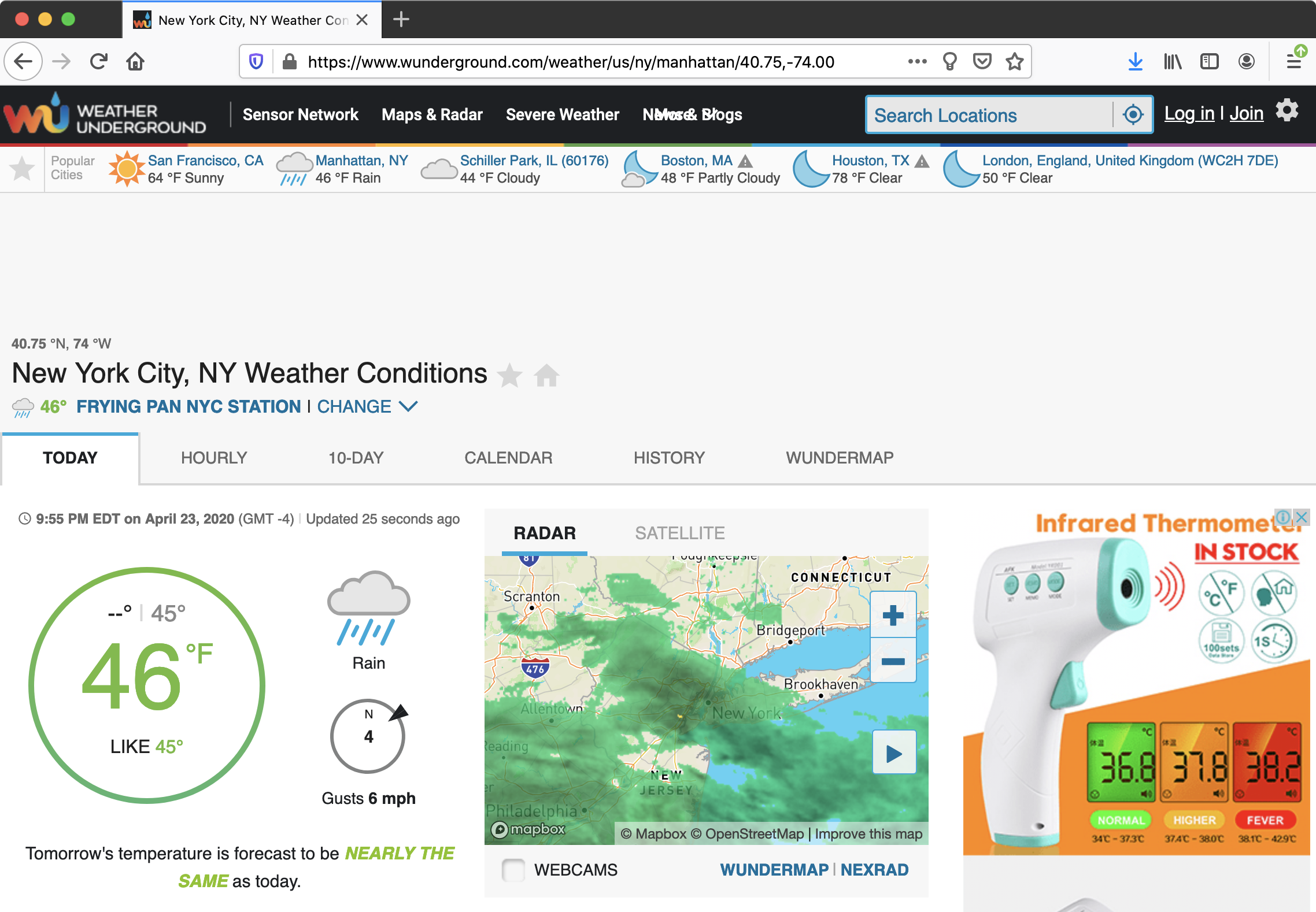 The map is not displayed · Issue 48105