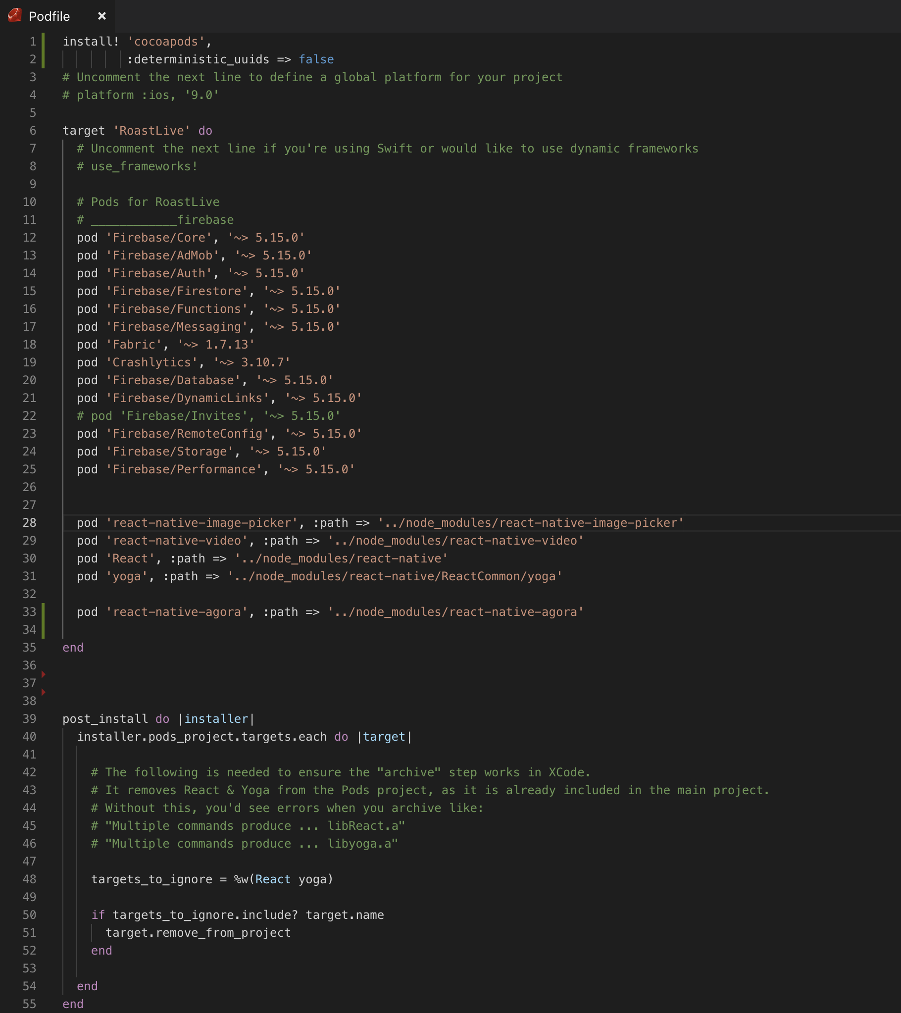 archiving fails, but build works · Issue #50 · AgoraIO-Extensions/react ...