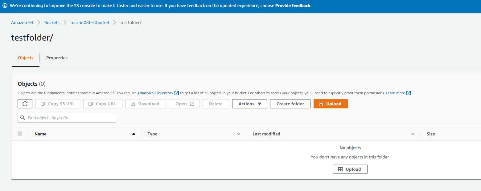 Unable to view the test message in the "testbucket" S3 bucket. · Issue 1 · sborsay/Serverless
