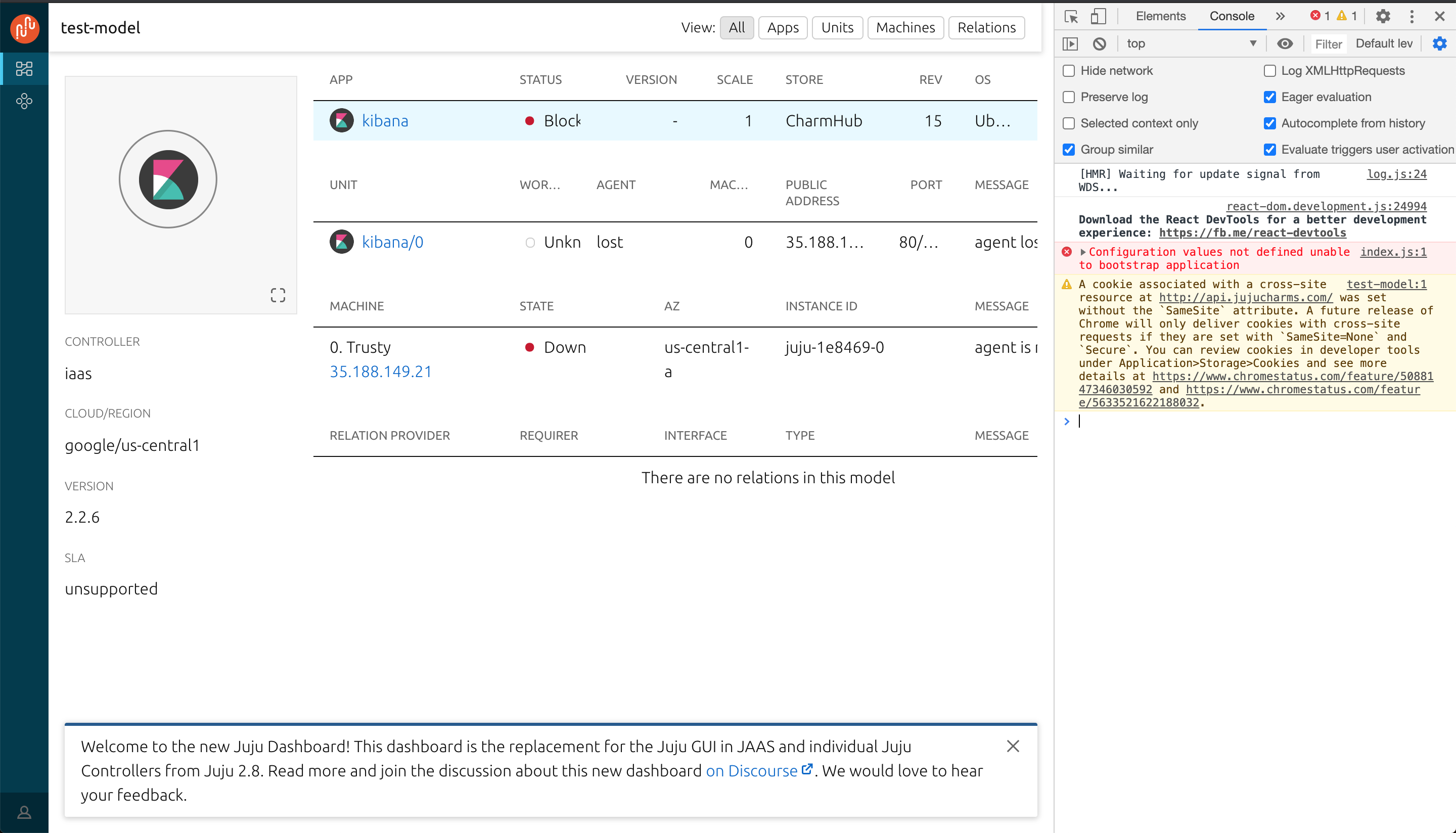 Erroneous console error appearing on page load · Issue #589 · canonical ...