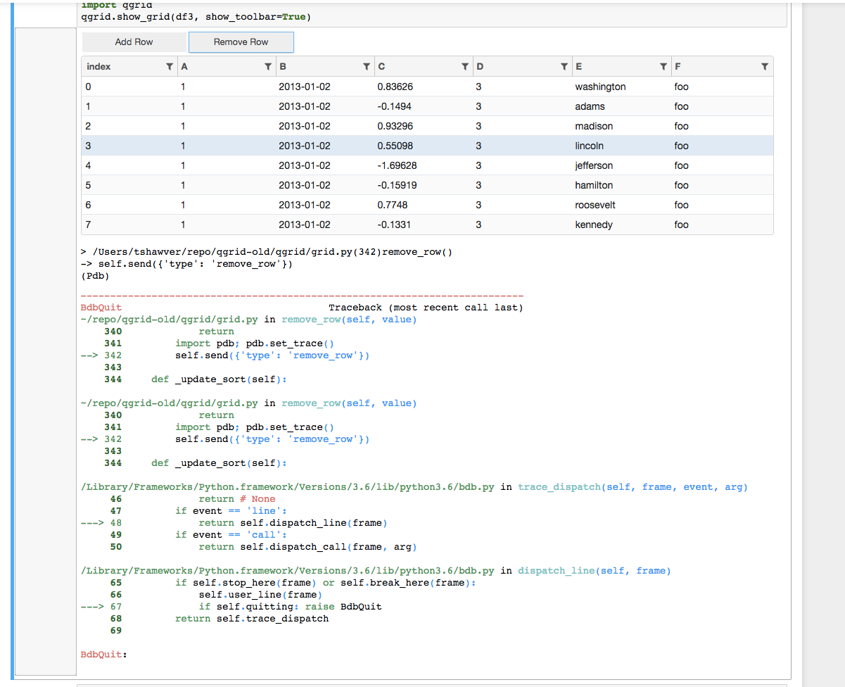 Is it possible to set a breakpoint in python code when handling ...