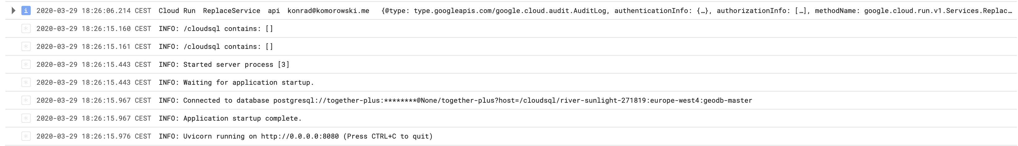 Unable to connect to Cloud SQL from Cloud Run using Terraform · Issue ...