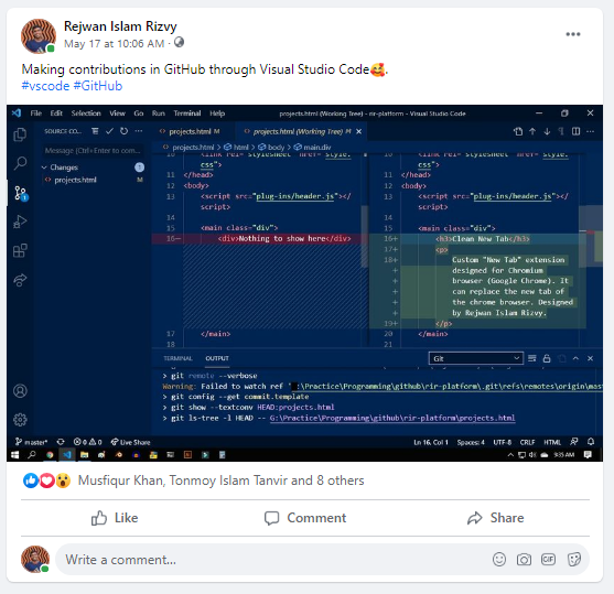 GitHub - backup360/FB-Post: Facebook post remake with HTML, CSS, and JS ...