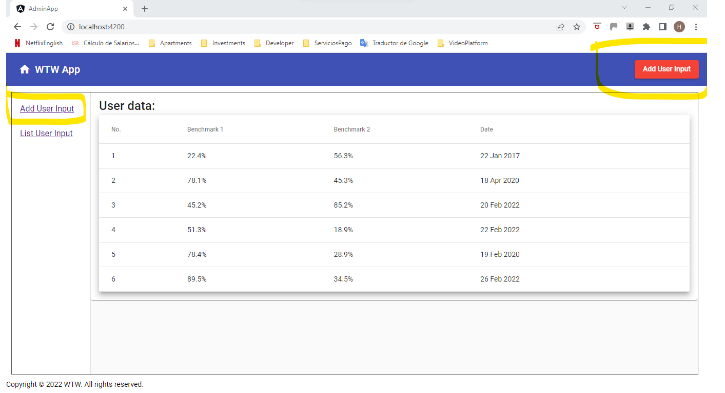 GitHub joseengineer/AdminUserInputs Angular application mockup with all required inputs