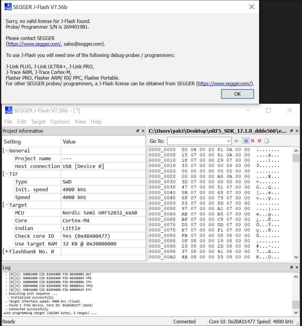 Segger Licence Problem · Issue #41 · MOSAIC-LoPoW/octa-stack-students ...