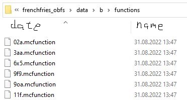 Minecraft Obfuscated Text File GitHub - junioraww/datapack-obfuscator: Mojang are obfuscating their ...