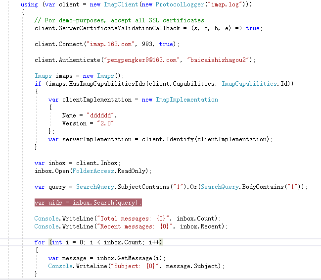 Search does not work · Issue #983 · jstedfast/MailKit · GitHub