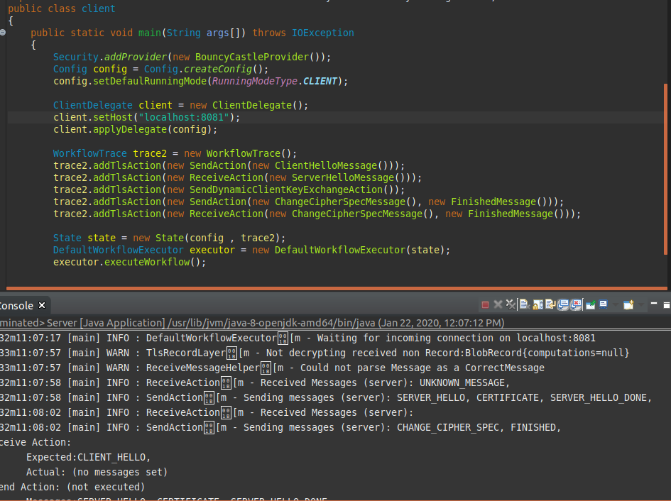 How can TLS-Attacker as client invoke TLS-Attacker Server · Issue #69 ...